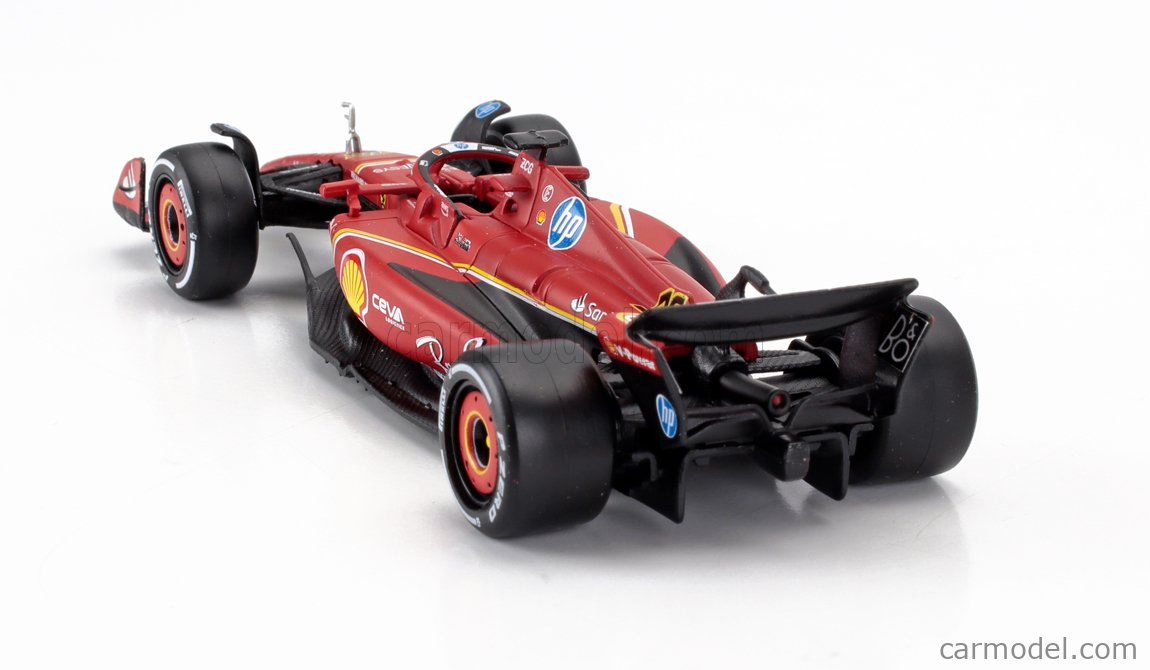 Voiture Télécommandée Burago 1/24 Ferrari SF90 Charles Leclerc - Rouge - NEUVE