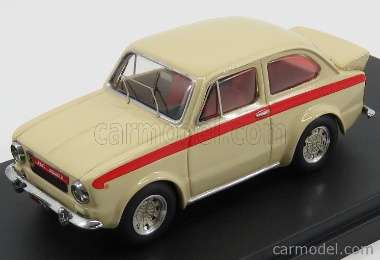 BEEBOP BB002 Scale 1/43 | FIAT 850 ABARTH 1600 OT RECORD 1965 IVORY RED