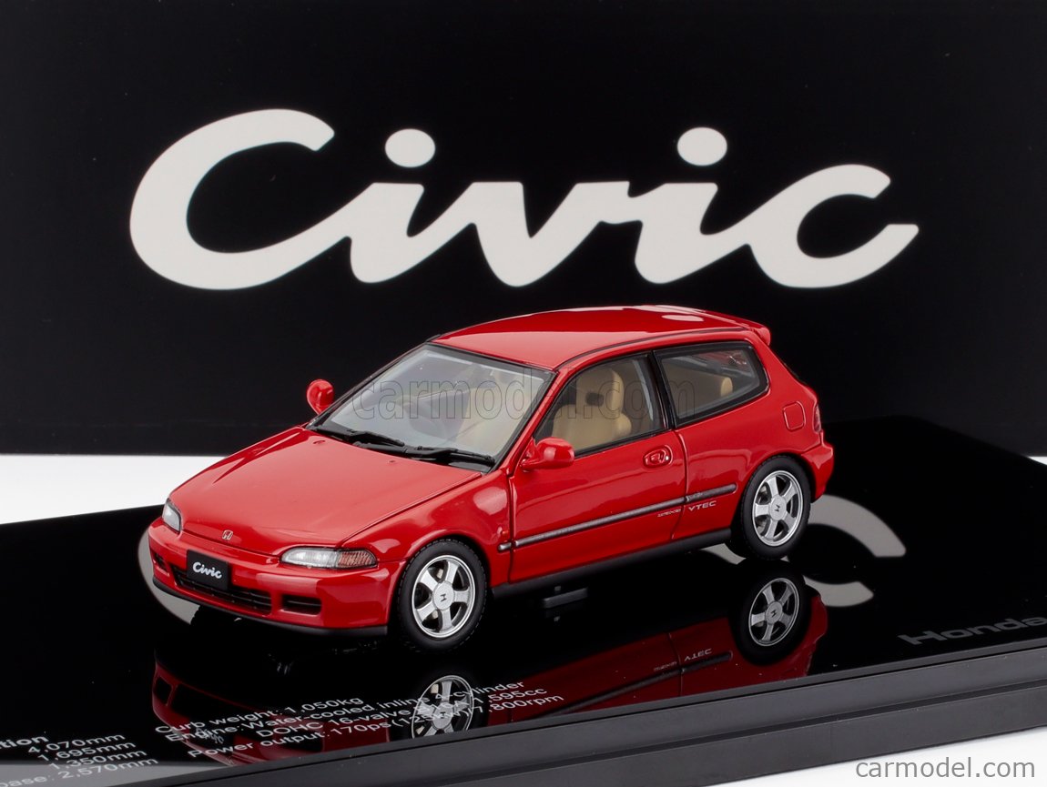 LCD-MODEL LCD43010-RE Scale 1/43 | HONDA CIVIC SIR II EG6 VTEC