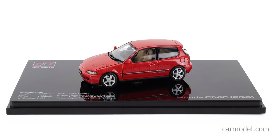 LCD-MODEL LCD43010-RE Scala 1/43 | HONDA CIVIC SIR II EG6 VTEC