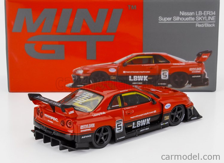 MINI-GT MGT00843-R Scale 1/64 | NISSAN SKYLINE GT-R (R34) N