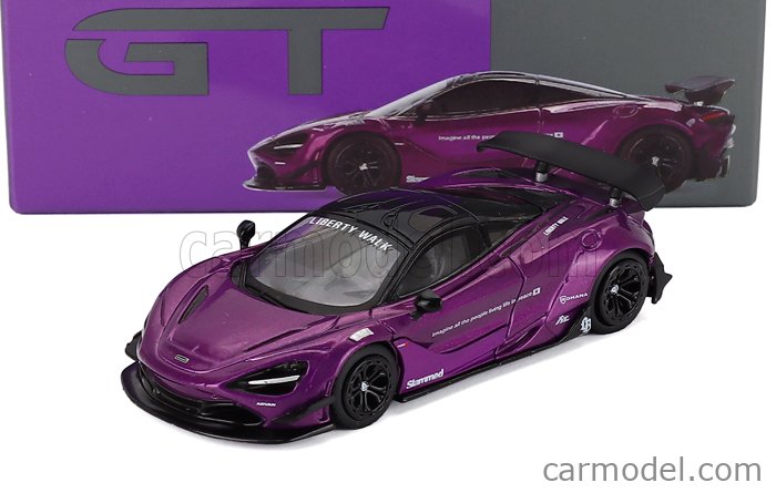 MINI-GT MGT00841-L Scale 1/64 | McLAREN 720S LB WORKS LHD 2020 PURPLE