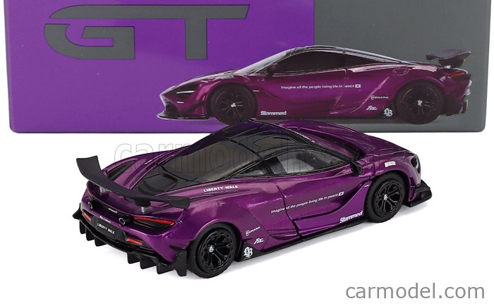 MINI-GT MGT00841-L Scale 1/64 | McLAREN 720S LB WORKS LHD 2020 PURPLE