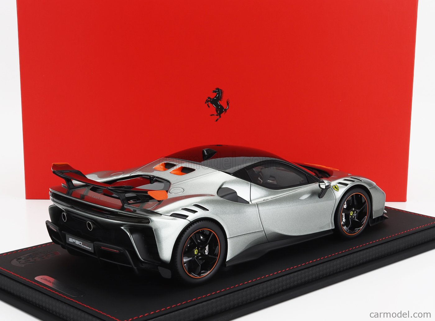 Modèle Réduit 1:43 BBR Ferrari SF90 XX Stradale Gris Competizione - Neuf - Collection Voiture De Sport