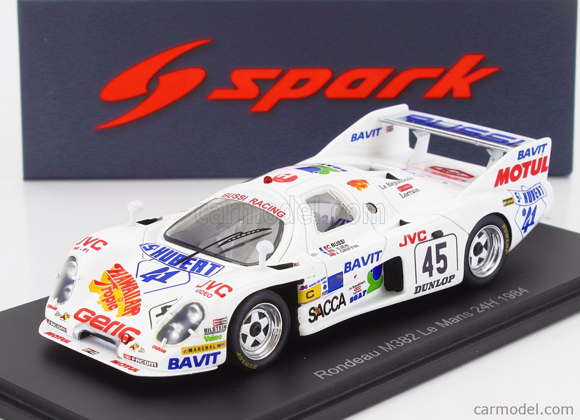SPARK-MODEL S8461 Echelle 1/43 | RONDEAU M382 3.0L V8 TEAM PRIMAGAZ-YVER N 50 24h LE MANS 1984 Pierre Yver Bernard De Dryver Pierre Francois Rousselot