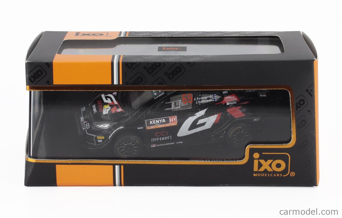 Ixo 1:18 Toyota GR Yaris Rally1 Hybrid #69 ganhador Safari Rallye 2024 Rovanperä, Halttunen 18RMC206.22 modelo carro 18RMC206.22 4895102344741
