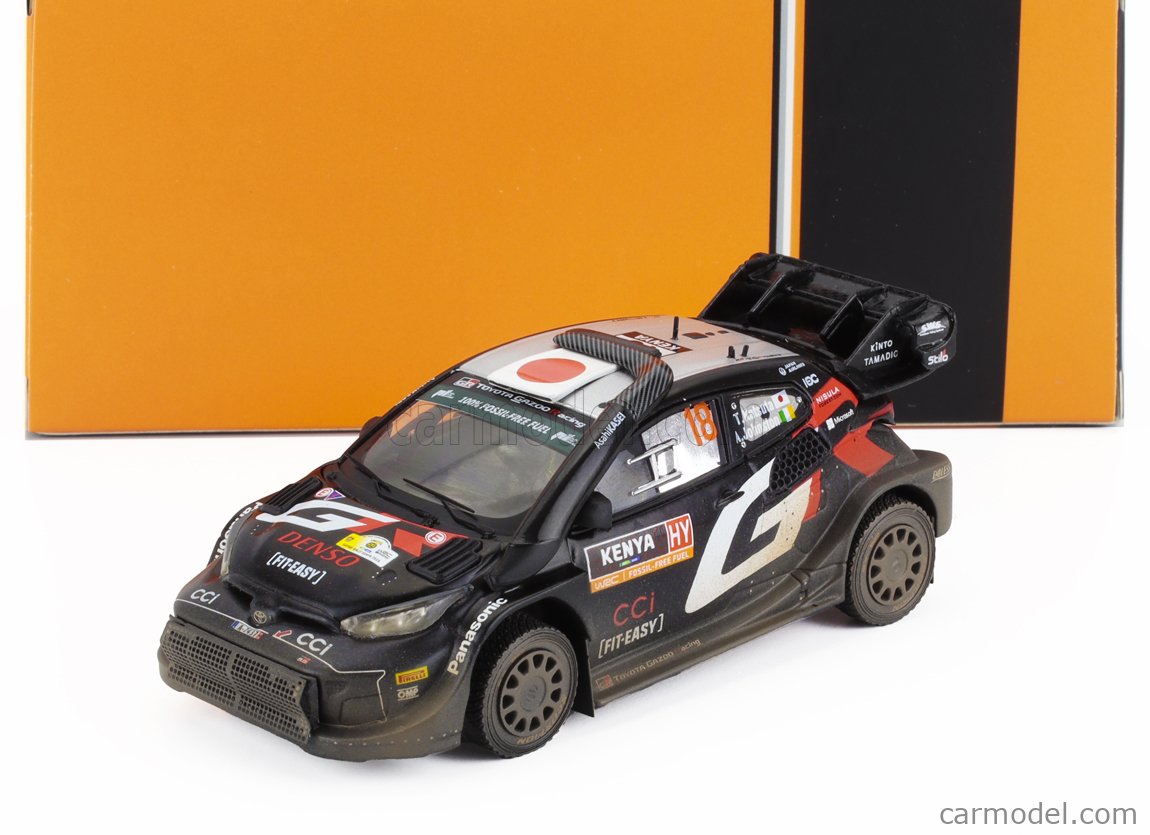 Spark 1:43 Toyota GR Yaris Rally1 #18 2ème Rallye Safari 2024 Katsuta, Johnston S6874 modèle
