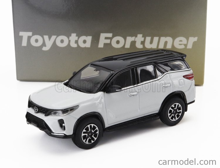 PARAGON MODELS PA 55721 Scale 1 64 TOYOTA FORTUNER LHD 2023 WHITE BLACK