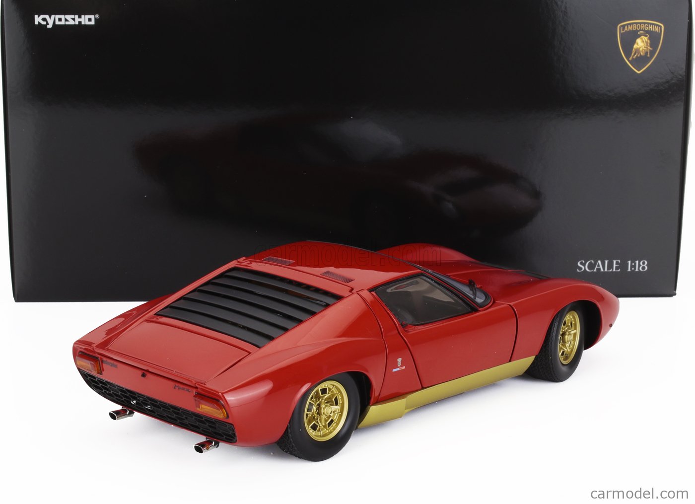 KYOSHO 08314R Scale 1/18 | LAMBORGHINI MIURA P400 1968 RED GOLD