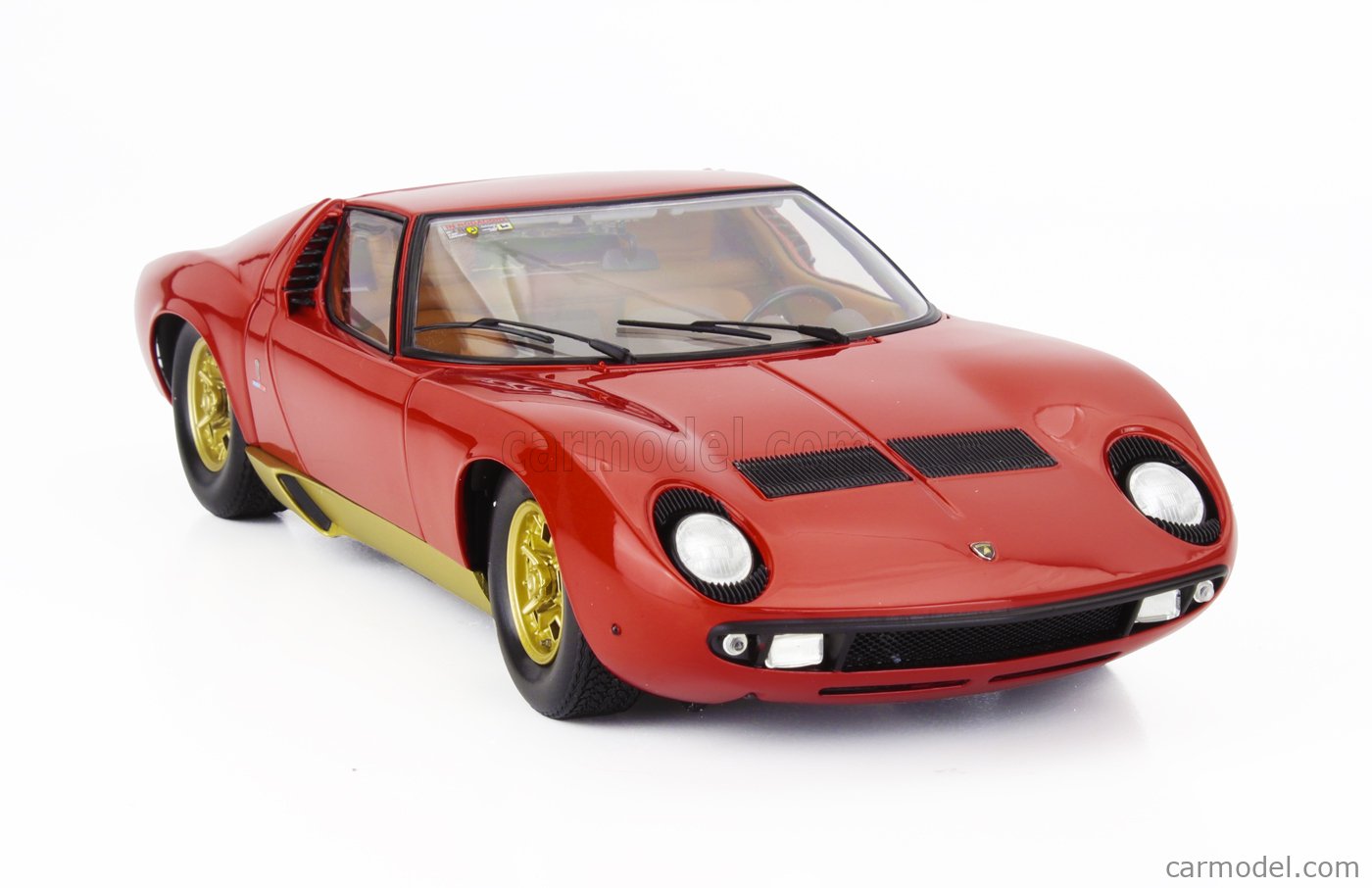 KYOSHO 08314R Scale 1/18 | LAMBORGHINI MIURA P400 1968 RED GOLD