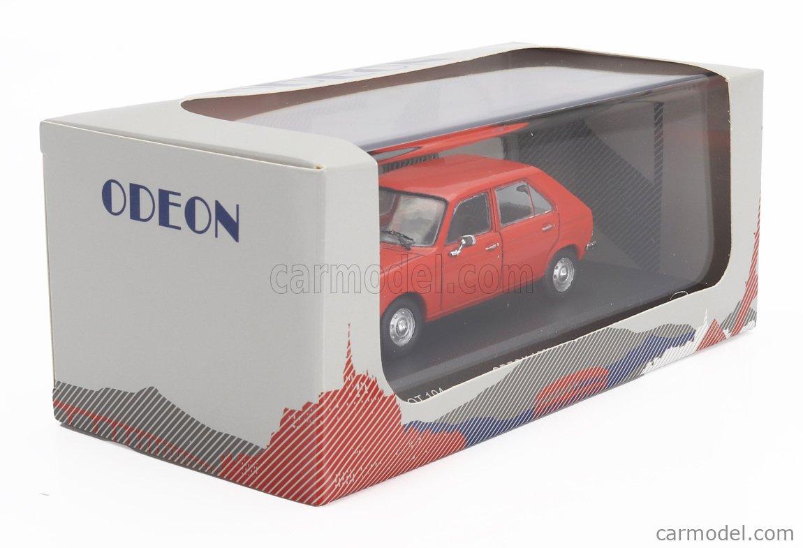 Peugeot 104 Orange 1972 – Miniature ODEON 1/43 – Réf 168 – État Neuf