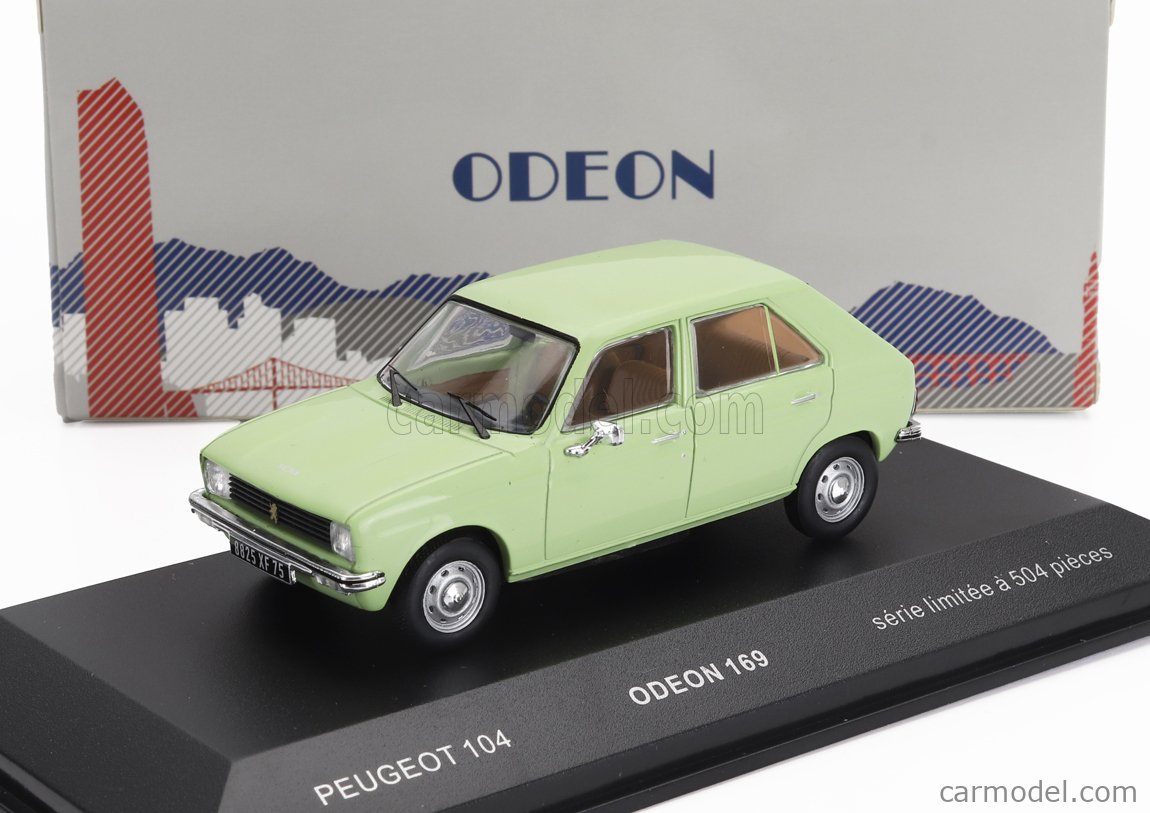 Miniature PEUGEOT 104 1972 Jaune - 3M58 La 4 Portes La Plus Courte Limitee A 504 Ex