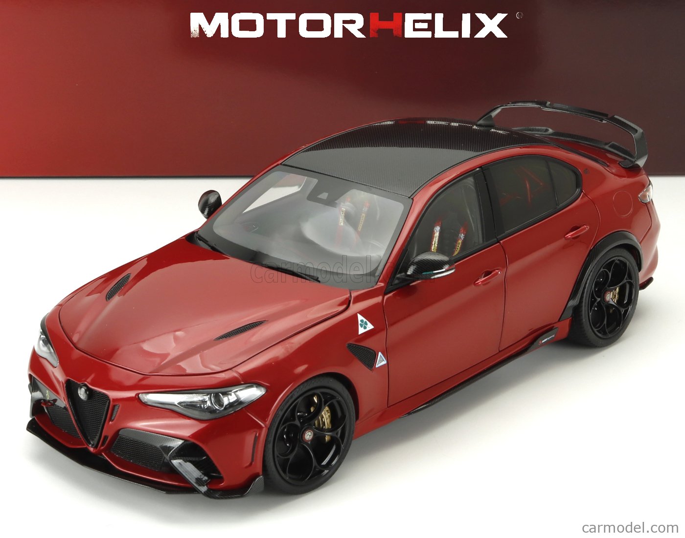 Modèle Réduit 1/18 Alfa Romeo Giulia GTAm Par Motorhelix – Blanc, Die-cast, édition 2024