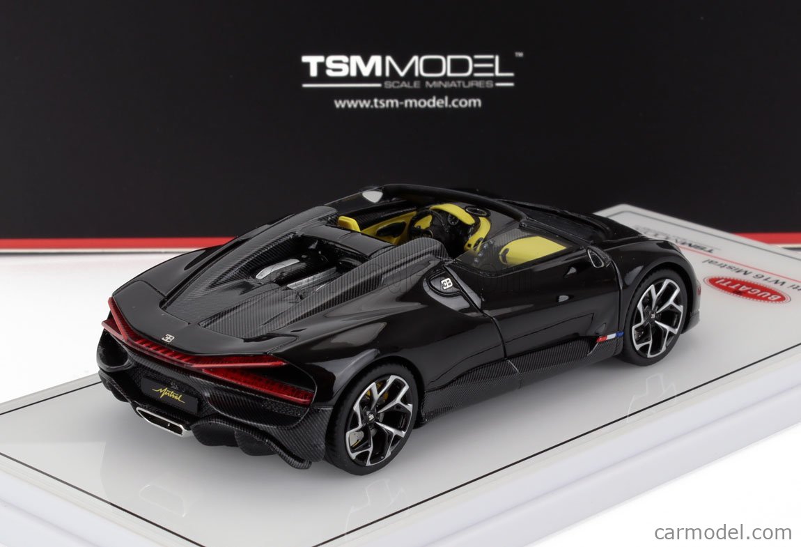 TRUESCALE TSM430821 Scale 1/43 | BUGATTI W16 MISTRAL 2023 BLACK