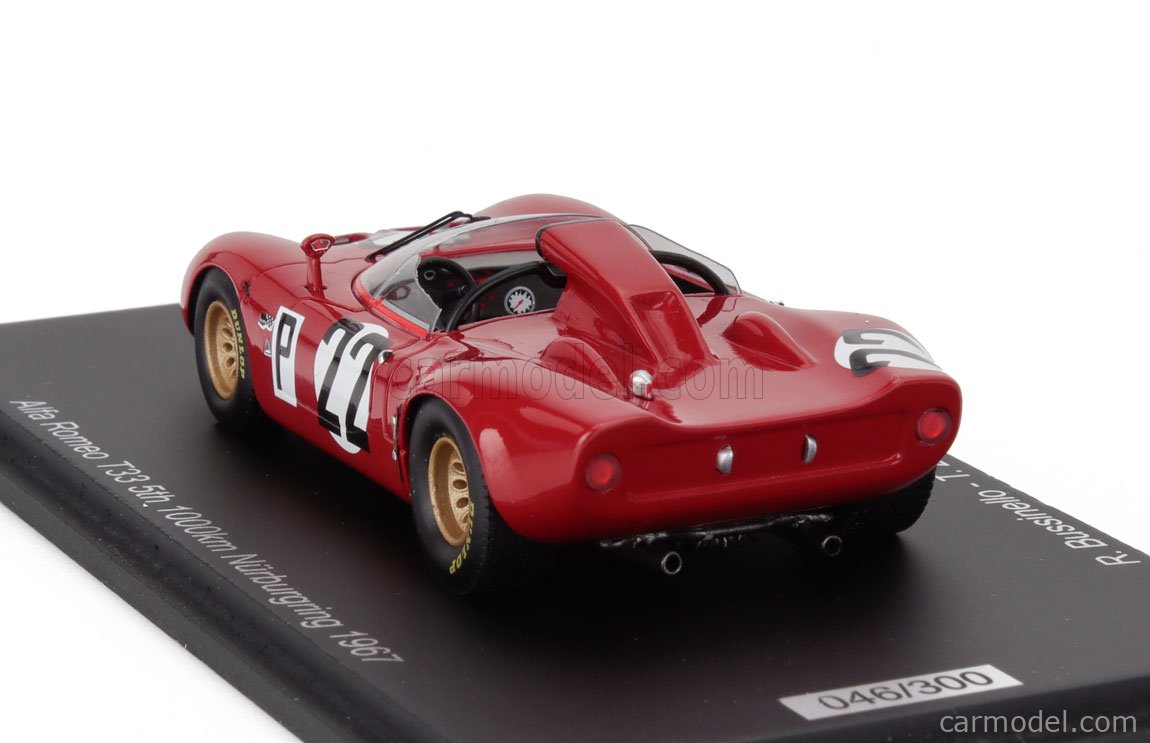 SPARK SG816 ALFA ROMEO T33 N°22 5ème 1000Km Nürburgring 1967 - Précommande 1/43