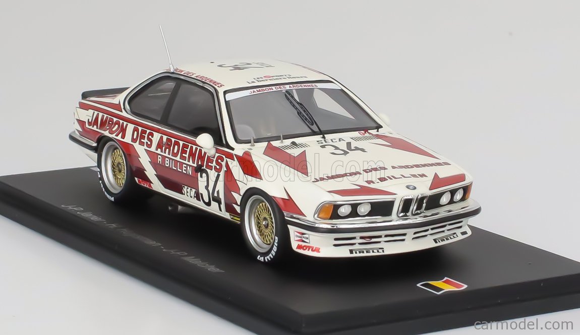 Spark 1:43 BMW 635 CSI #14 2nd 24h Spa 1986 Rossi, Micangeli SB665 modèle voiture SB665
