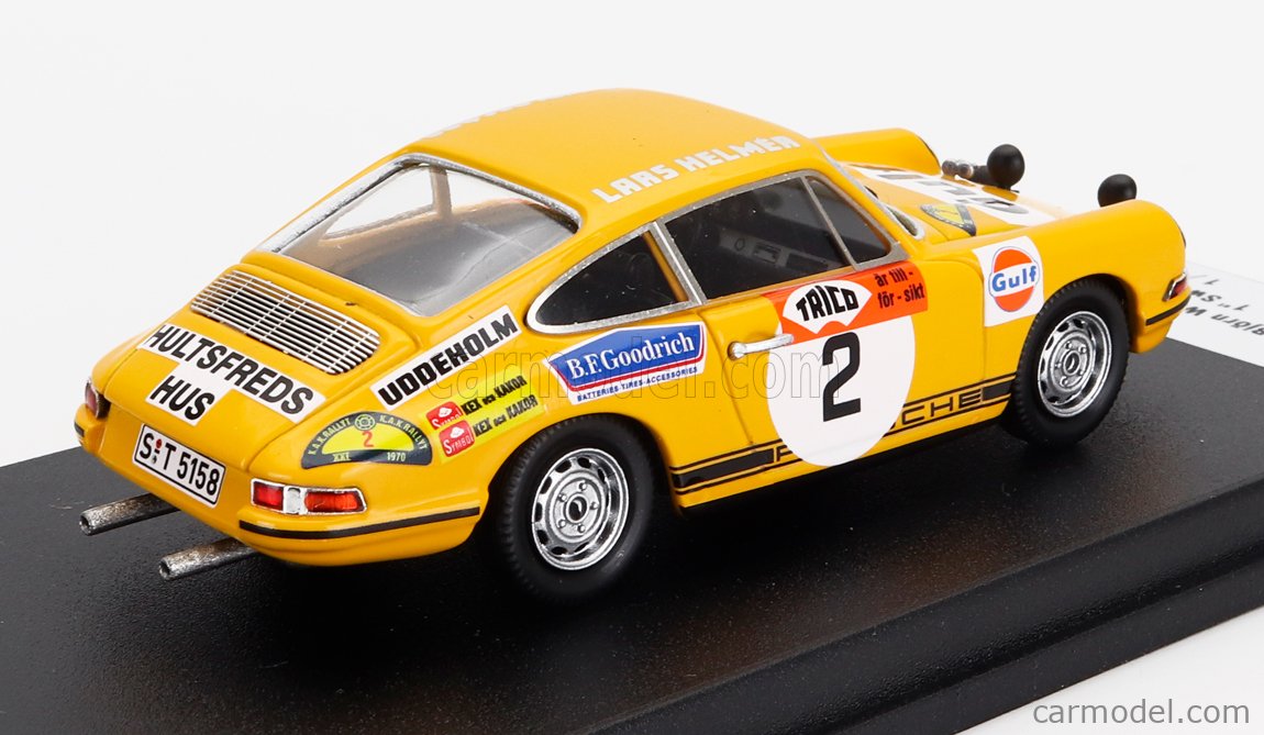 Miniature Trofeu Spark – Porsche 911 Safari 1973 N°10 Waldegård – Échelle 1/43