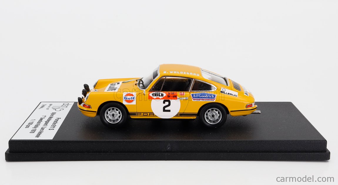 Trofeu Porsche 911 Carrera Rs Coupe  Night Version  N 6 Rally Tour De Corse 1972 Bjorn Waldegaard Hans Thorszelius 1 43 Bila Cervena