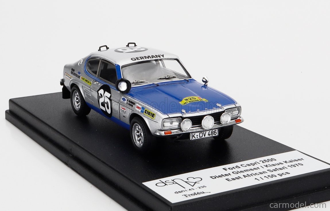 Ford Capri Mk1 Safari 1970 N°25 Trofeu/Spark 1/43 - Glemser/Kaiser