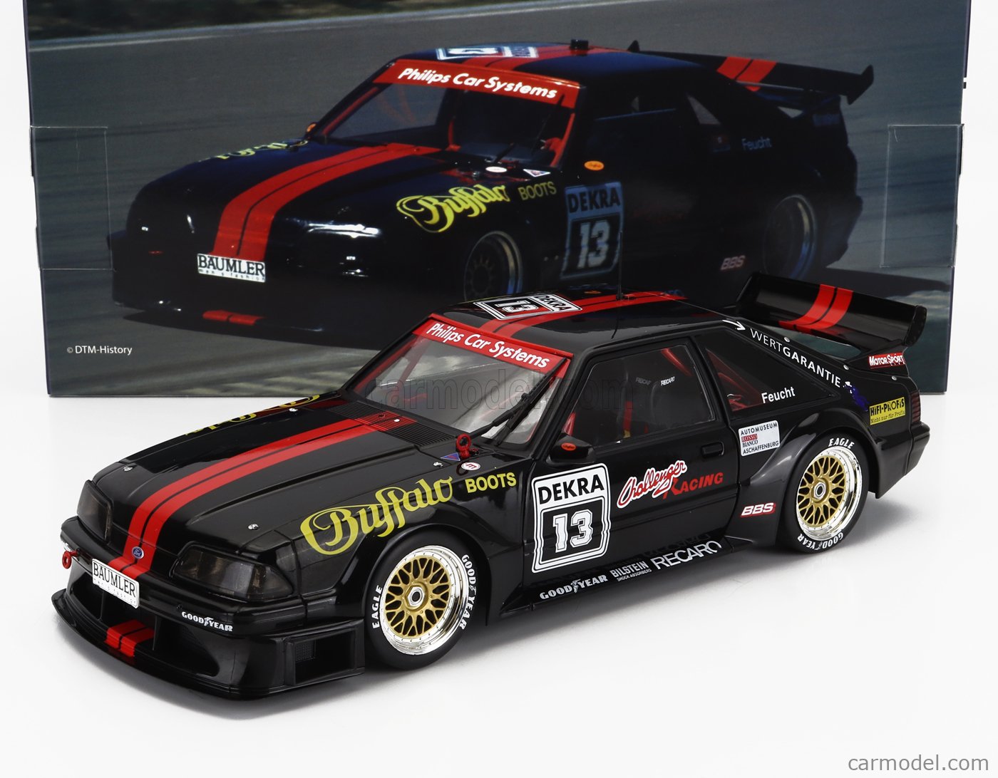 1/18 Werk83 1994 Ford Mustang 5.0 #13 DTM Buffalo Boots Racing Jürgen Feucht Diecast Car Model