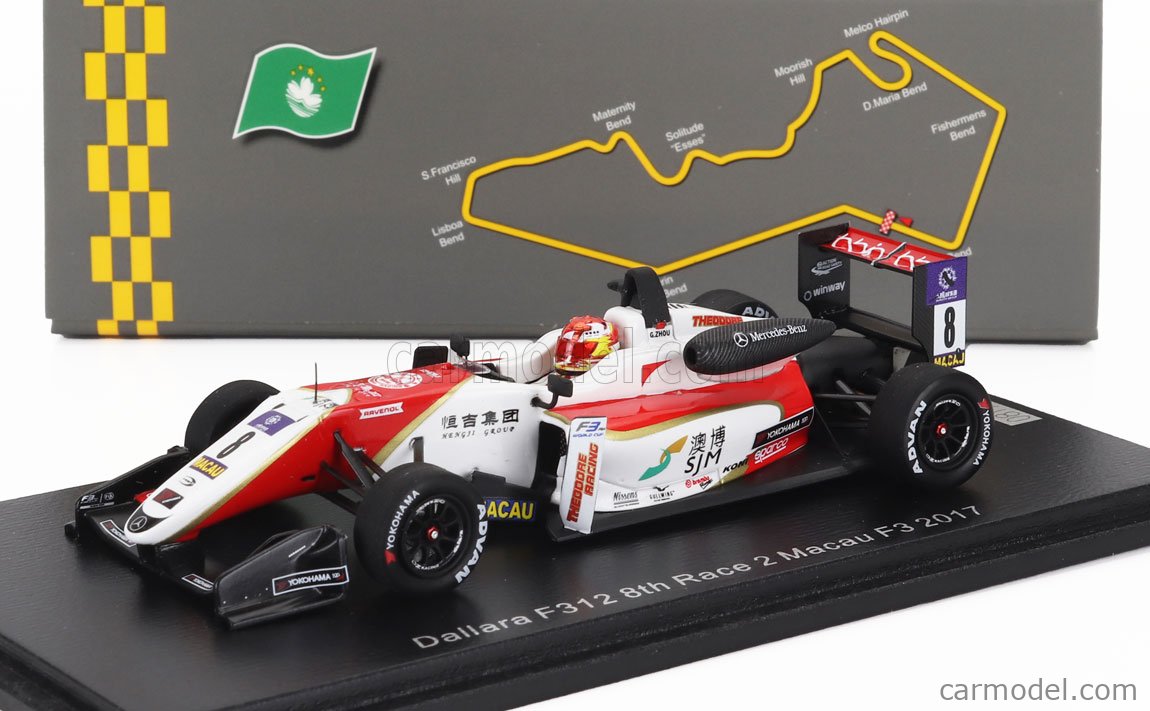 SPARK-MODEL SA255 Scale 1/43 | DALLARA F312 N 8 MACAU F3