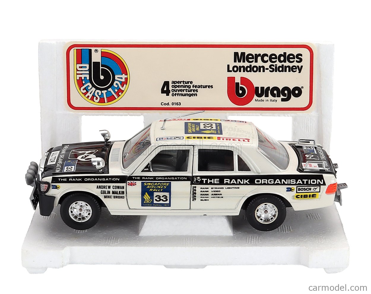Burago 1/24 – Mercedes 450 SEL – N°0122 – Fabriqué En Italie