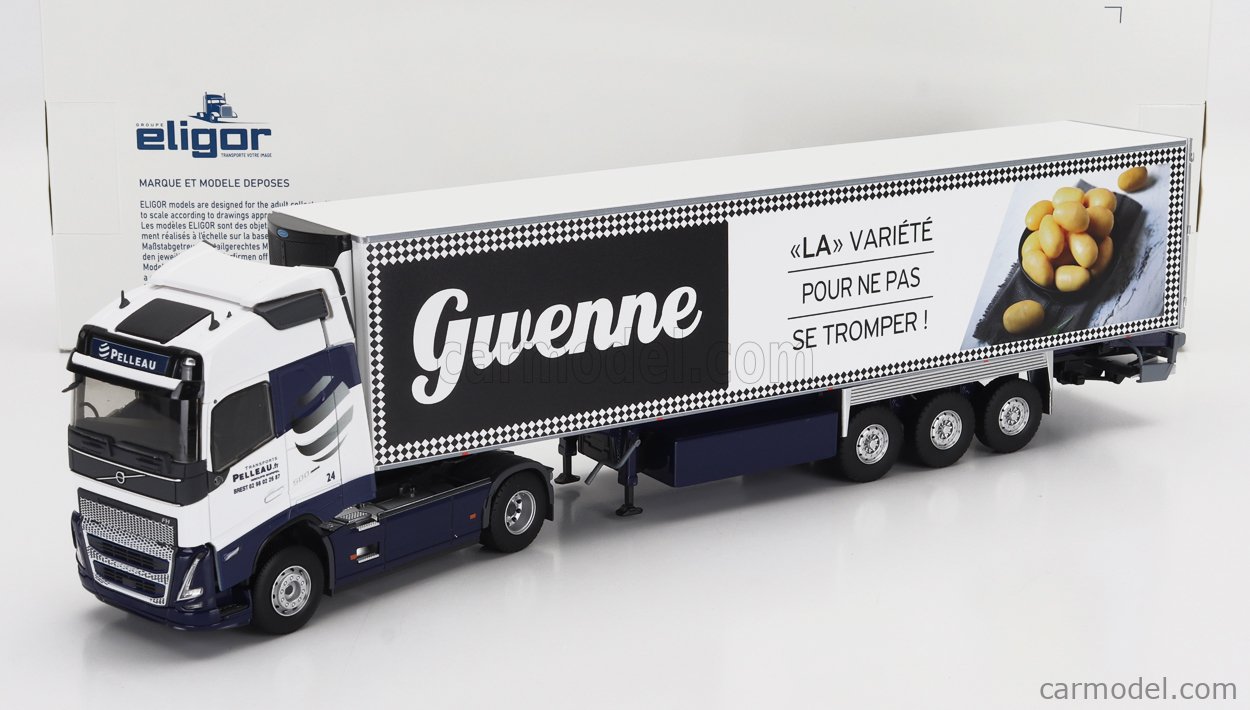 DV7799 ELIGOR 1/43 VOLVO F10 TRANSPORTS INTERLEGUMES FRIGO Ref 114697 RARE