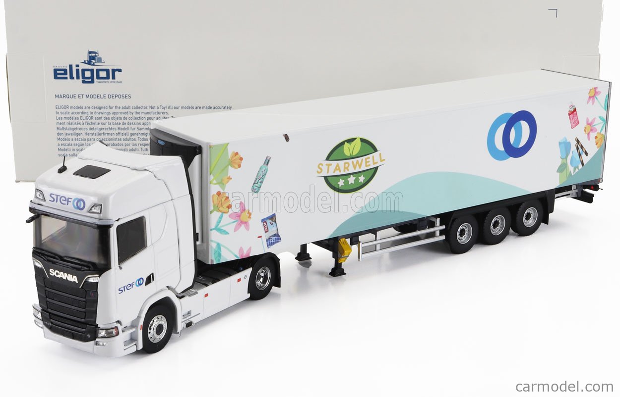 予約 118301 ELIGOR 1/43 スカニア 770 S V8 セミ 冷蔵 STEF STARWELL