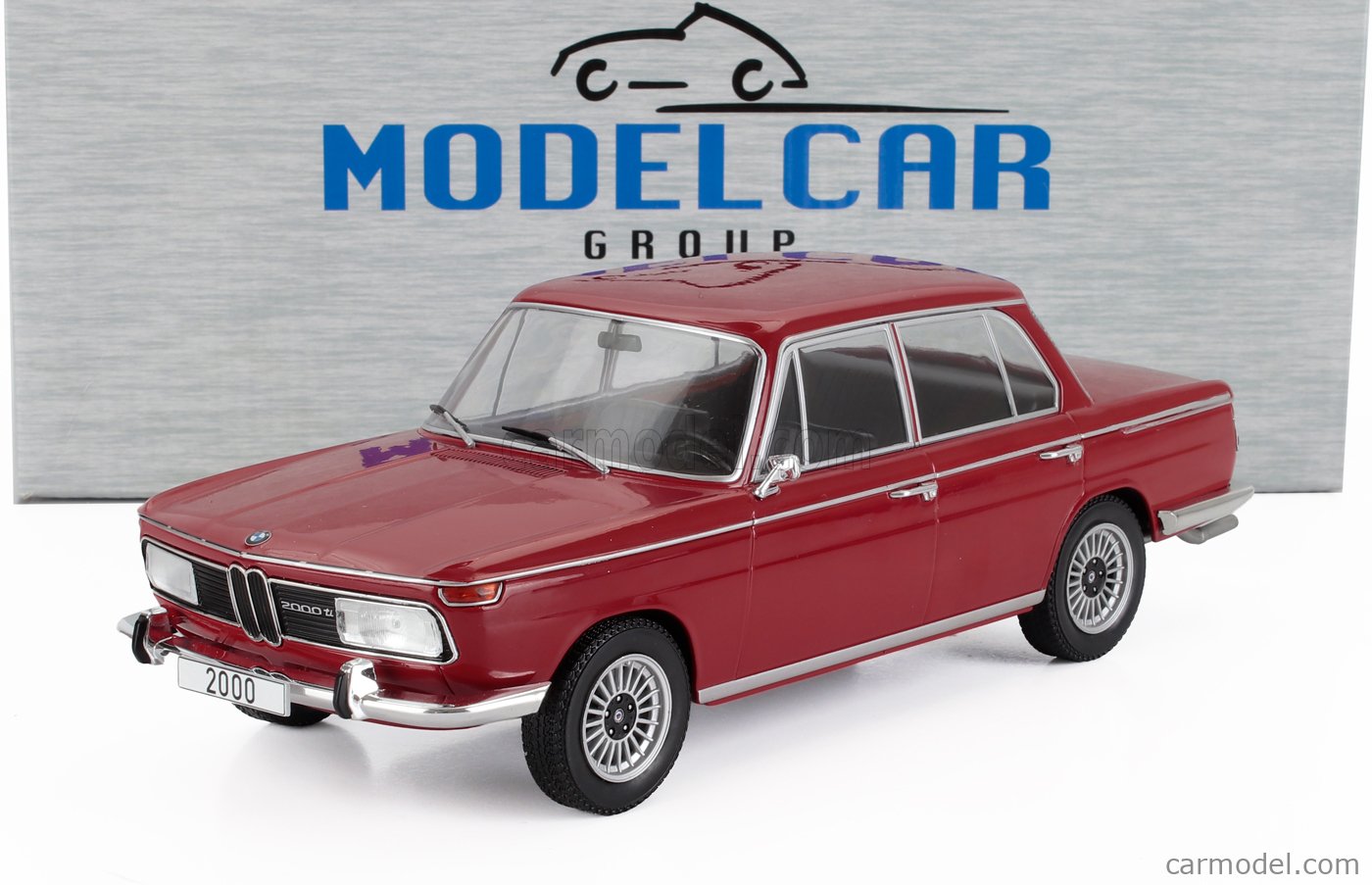 MCG MCG18543 Scale 1/18 | BMW 2000 Ti (TYPE 121) 1966 DARK RED