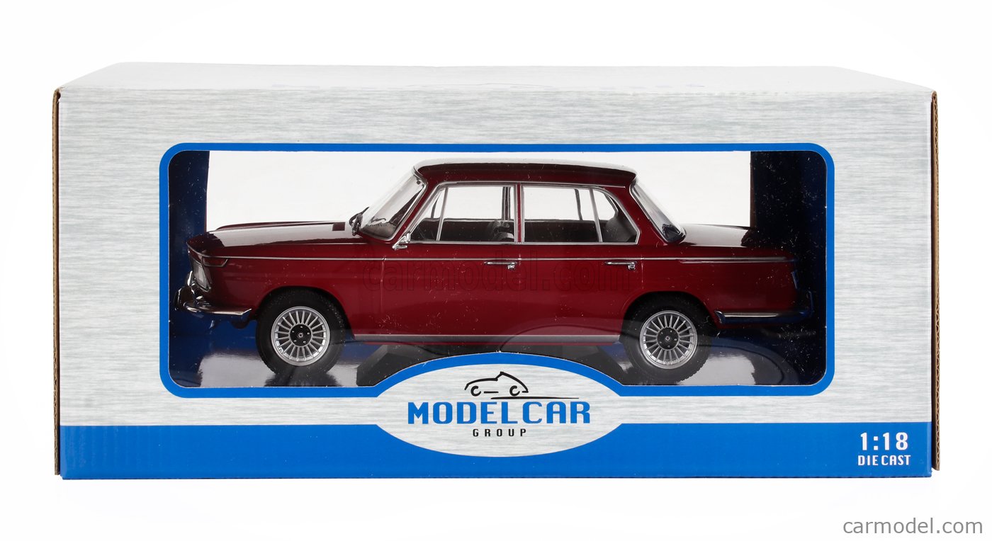 MCG MCG18543 Scale 1/18 | BMW 2000 Ti (TYPE 121) 1966 DARK RED
