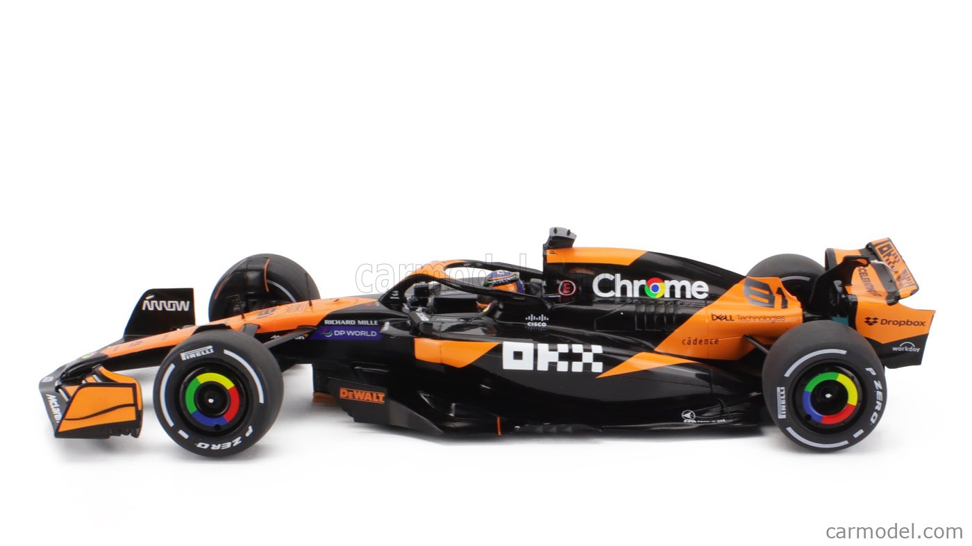 Solido Voiture Miniature 1:18 - McLaren F1 Team MCL38 Lando Norris Miami GP 2024 Formule 1 Voiture De Course