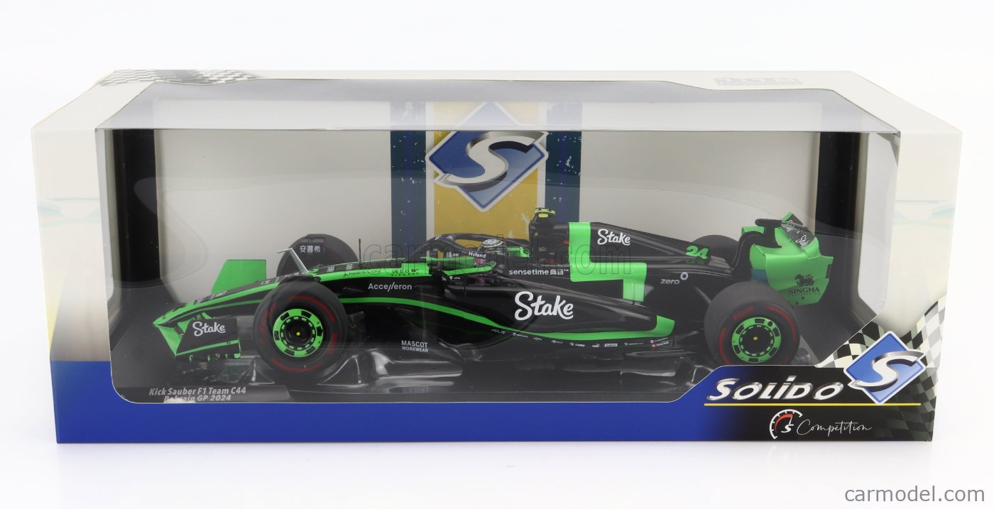 Stake F1 Team Kick Sauber, Casquette De Baseball Officielle Nico Hulkenberg Drivers 2025, Noir, Vert, Réglable, Noir/vert, Taille Unique