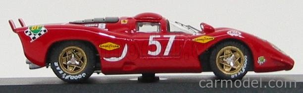 BEST-MODEL 9290 Scale 1/43 | FERRARI 312P 3.0L V12 COUPE TEAM N.A.R.T N ...