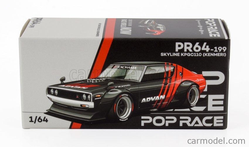 POP-RACE-LIMITED PR640199 Scale 1/64 | NISSAN SKYLINE GT-R V8 (R34