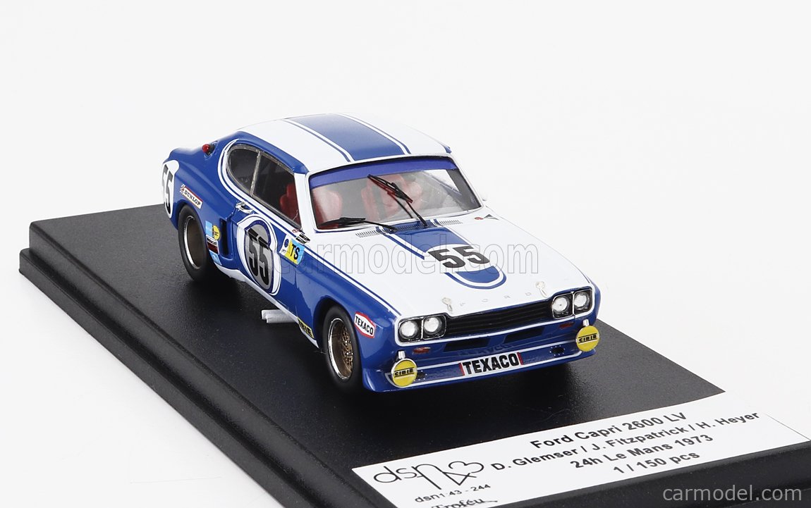 FORD CAPRI 2600 RS N.53 24H LE MANS 1972 MASS-STUCK JR.1:43