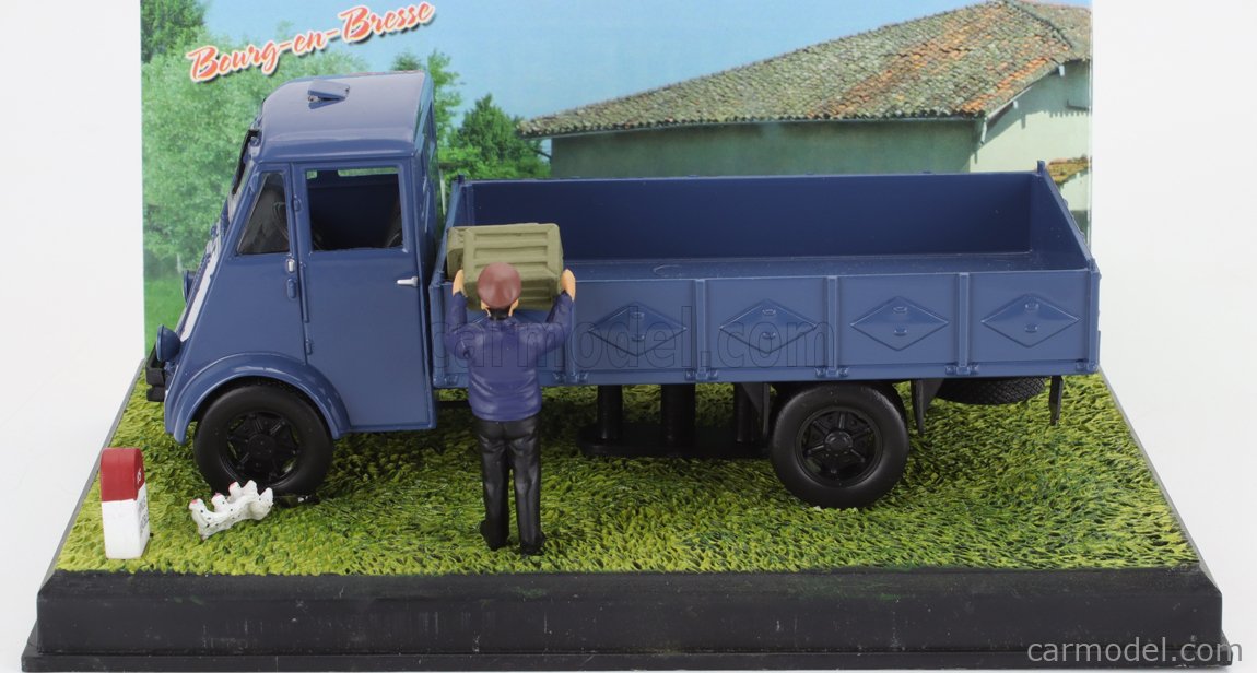 Camion Renault Galion 1:43 Avec Remorque Plateau - Métal Orange - Échelle 1/43