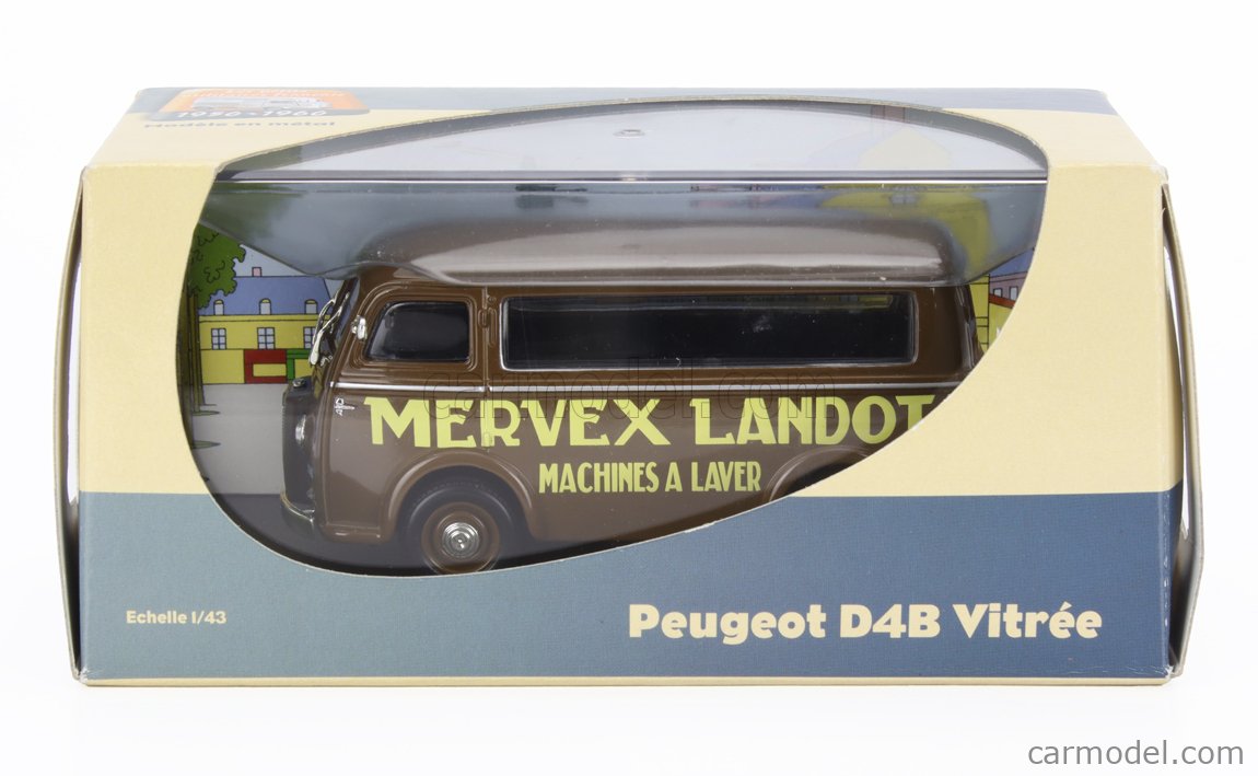 Lot Atlas La Poste : Amilcar + 2CV + PL 17 + Peugeot D4B + P60 – 1/43 – Boîte Vitrine