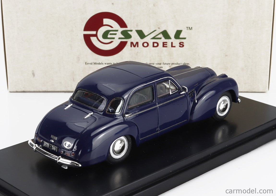 1948 Delage D6-3L sedan by Autobineau Paris Taxi with luggage blue in 1