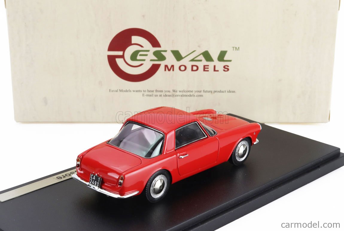 Fiat 1500 S Coupé Par Fissore 1960 - Esval 1/43 - Bleu - Modèle EMEU43042D - Neuf