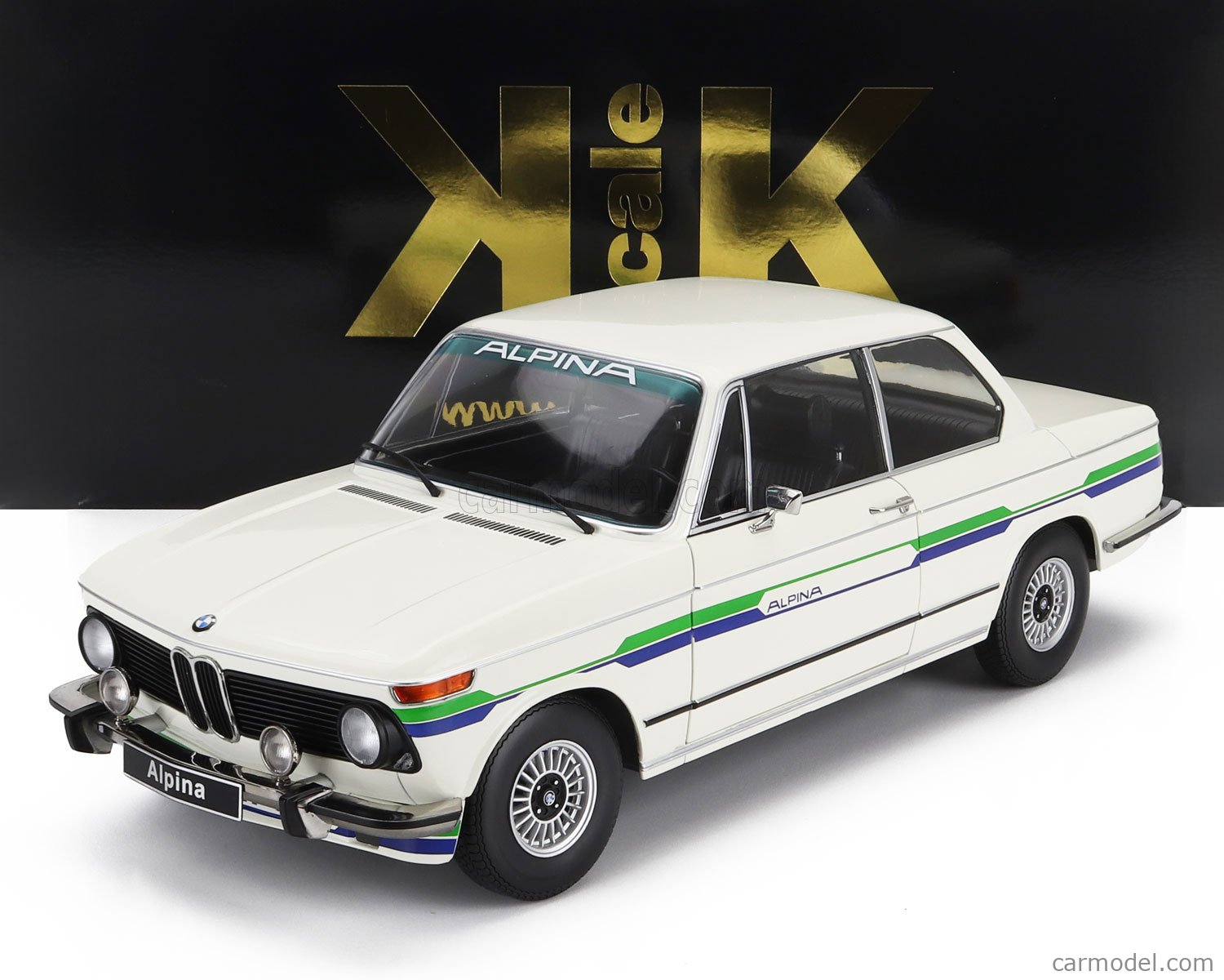 KK 1/12 BMW 2002 アルピナ 2シリーズ 1974 (ブラック) 1:12 BMW 2002 Alpina 2 Series - 1974 - Black