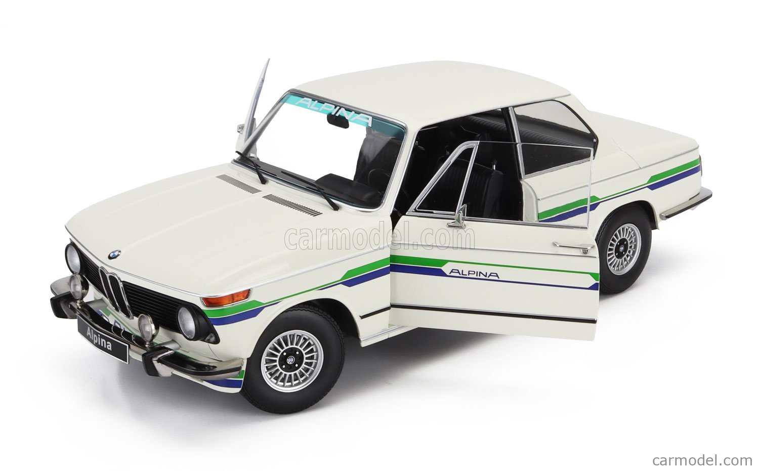 KK 1/12 BMW 2002 アルピナ 2シリーズ 1974 (ブラック) 1:12 BMW 2002 Alpina 2 Series - 1974 - Black