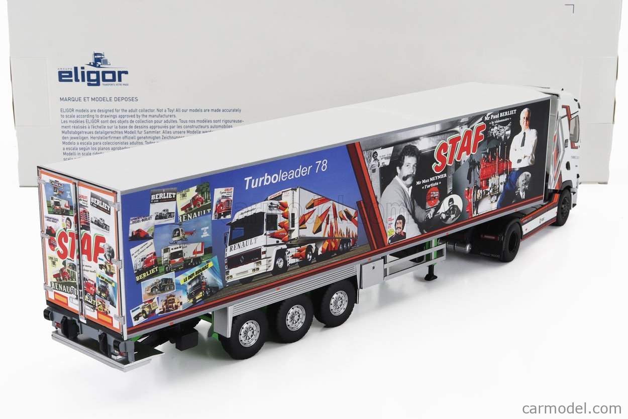ELIGOR 116567 Echelle 1/43 | RENAULT T520 HIGH TRUCK SEMI-FRIGO STAF TRANSPORTS 2016 - HOMMAGE A