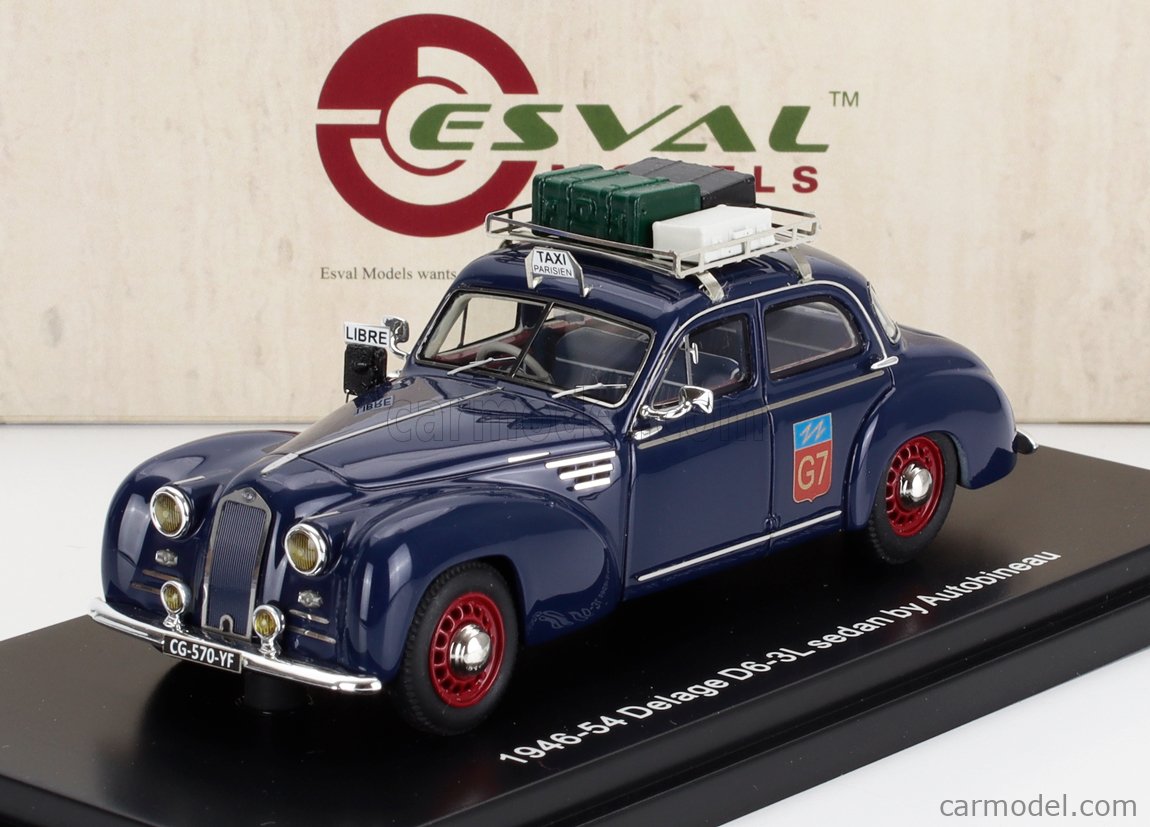 Modèle réduit de berline Delage D6-3L d'Autobineau 1948-54 à