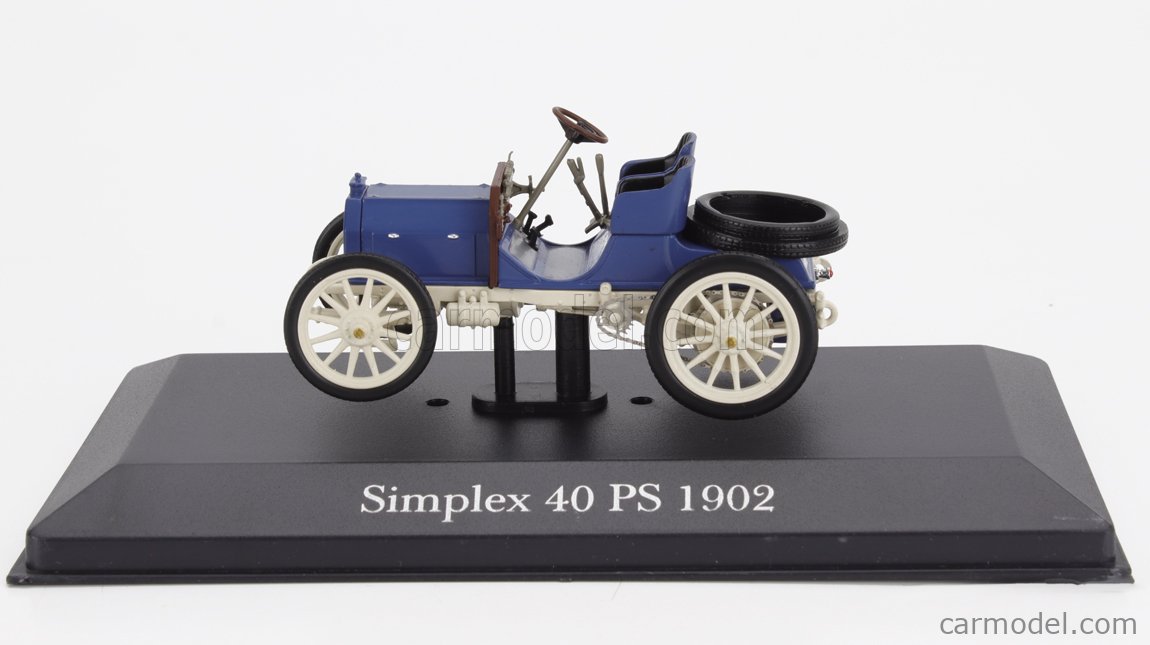 RI4749 - MERCEDES SIMPLEX CABRIOLET 1902 BLACK 1:43 Rio Auto d'Epoca Modellino - Rio