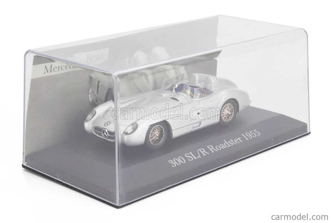 Lot MINICHAMPS 1/43 : Mercedes-Benz SLR McLaren 2003 Argent + 300 SLR 1955 Argent