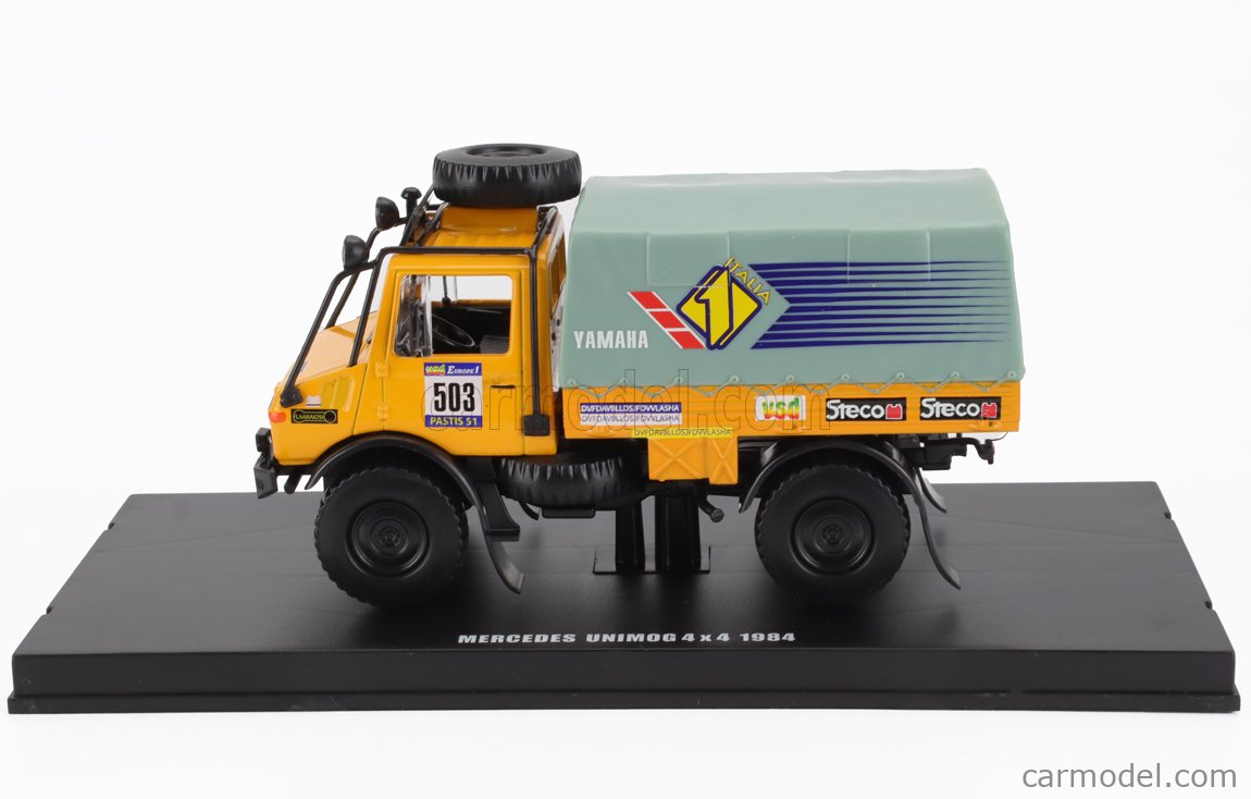 Camion Mercedes-Unimog N°503 Paris-Dakar 1984 - Modèle 1/43 Norev - NEUF - Boîte D'origine