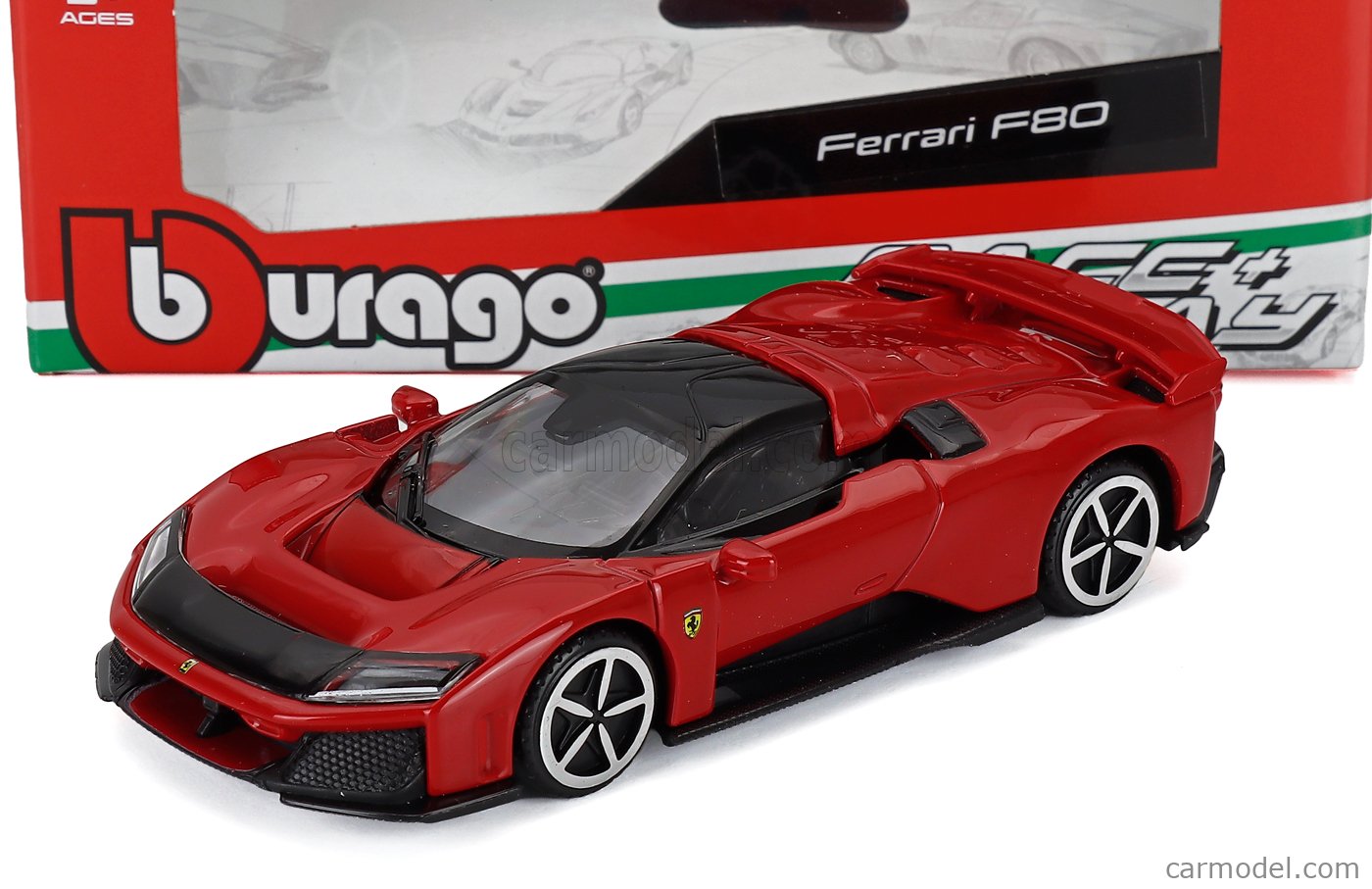 BURAGO 18-36057R Scale 1/43 | FERRARI F80 2024 ROSSO CORSA - RED