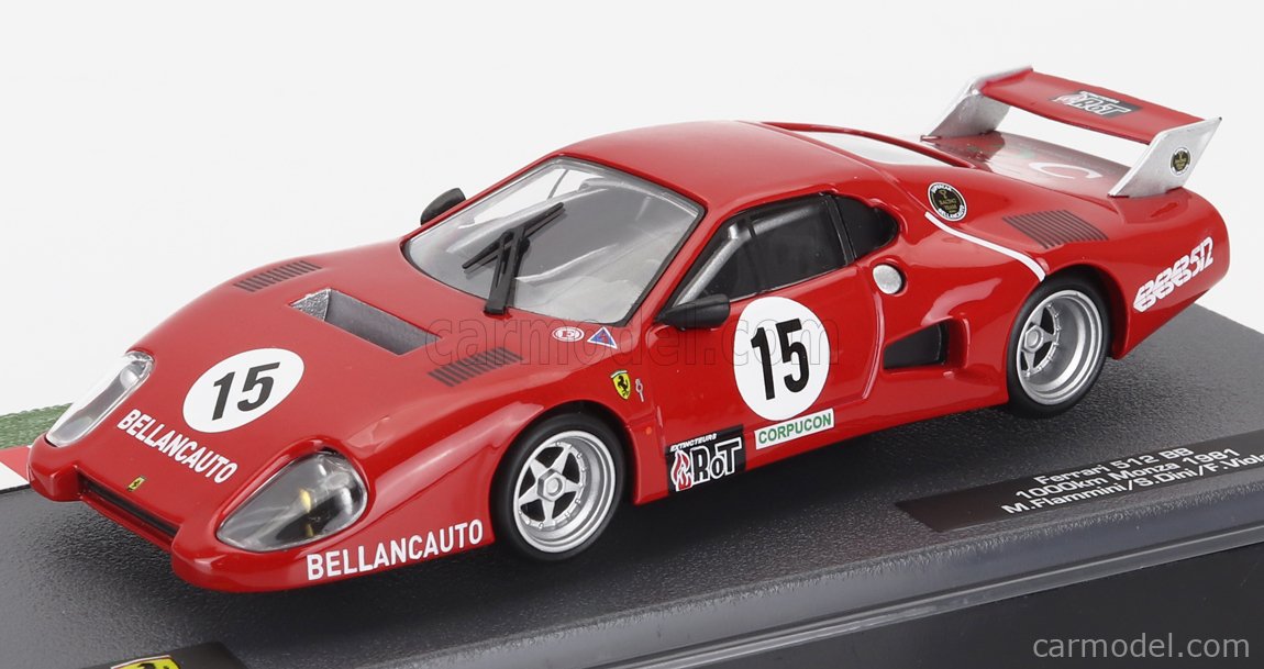 Miniature 1:43 Ferrari 512BB Le Mans 1980 #79 – Kit Métal Fait Main – AMR Ruf – Édition Limitée