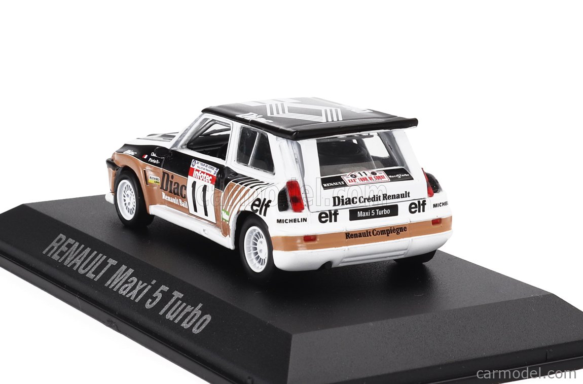Norev 1/43 Renault 5 Turbo Rouge - LK128 - Miniature Collection Boîte Plexi