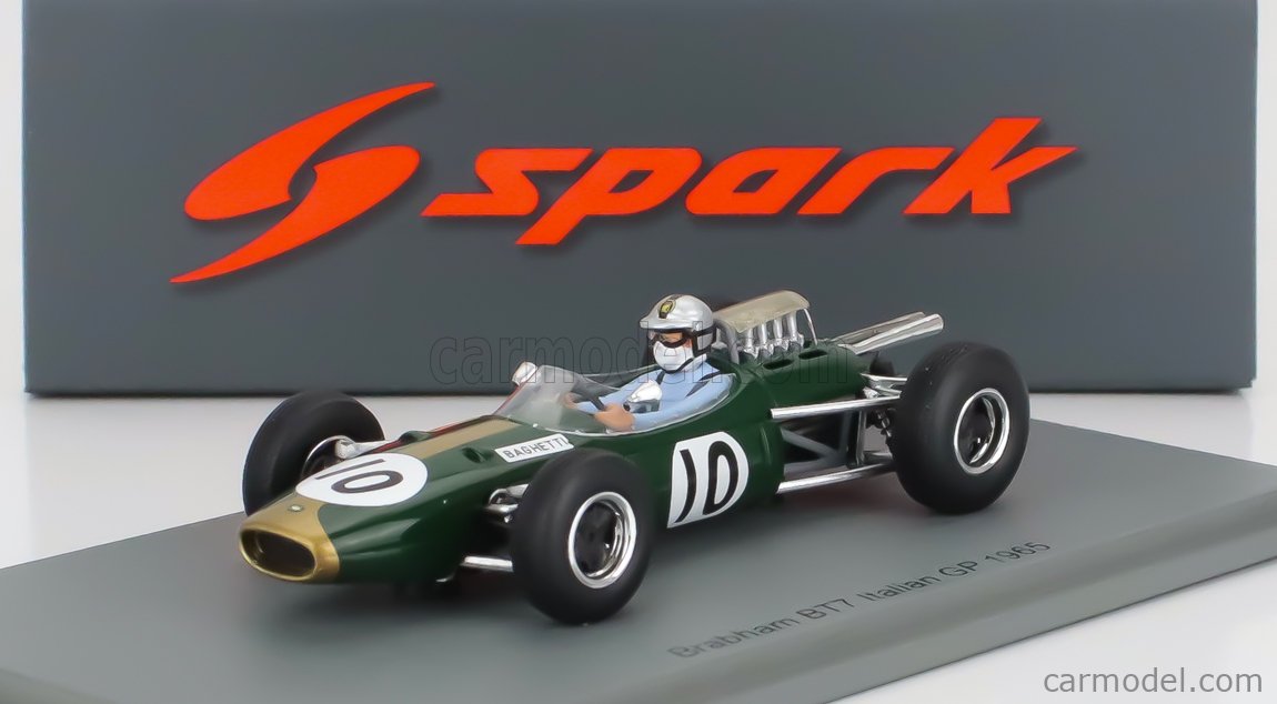 Spark 1:43 J. Brabham BT24 Brabham N° 3 Vainqueur GP France De Formule 1 1967 S3507